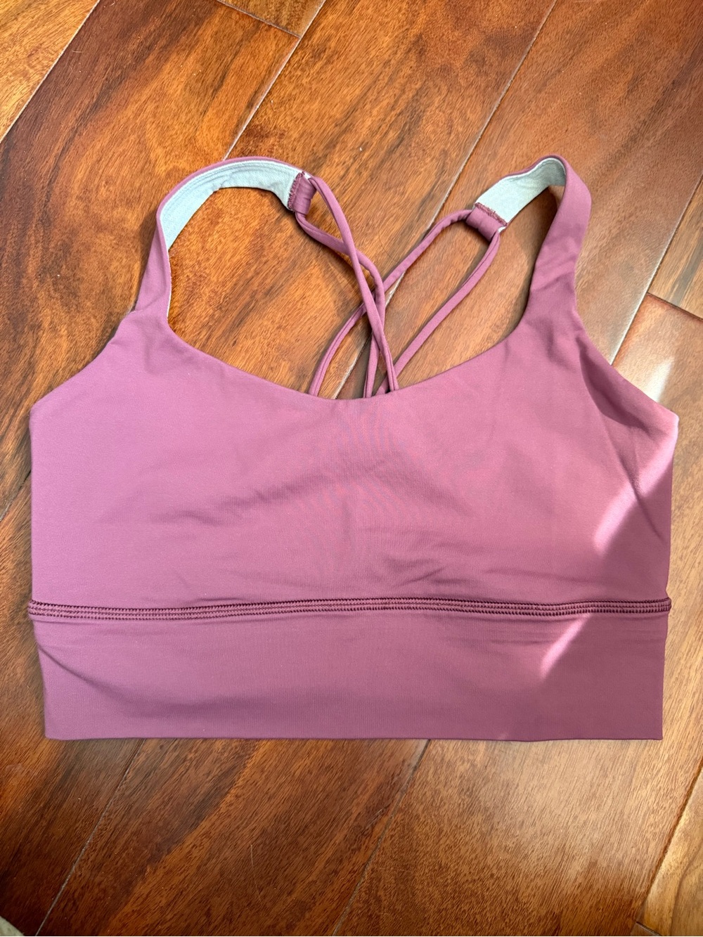 Lululemon Mauve Strappy Sports Bra Size 6 - Women Intimates